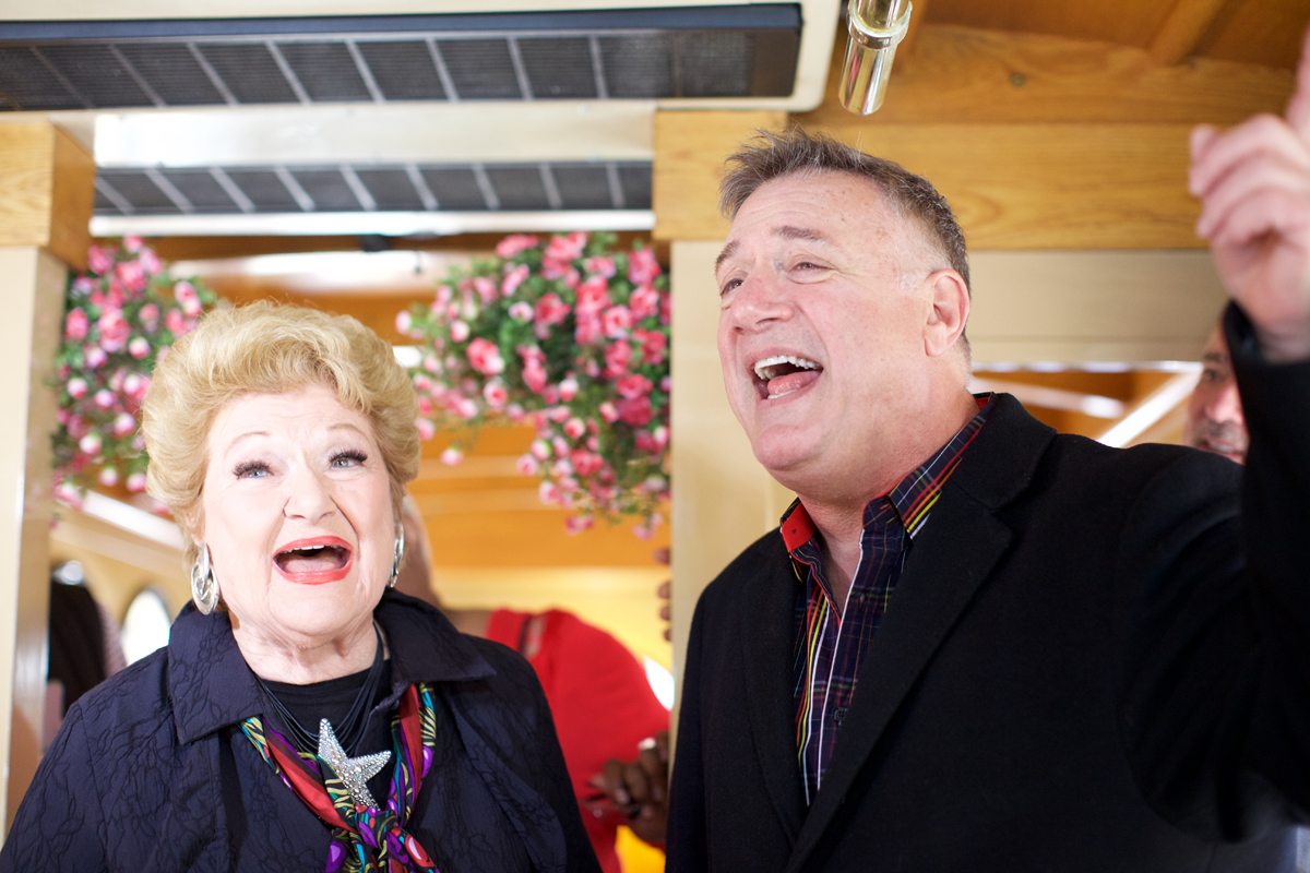 Eddie Bruce and Marilyn Maye singing for Trolley Karaoke!